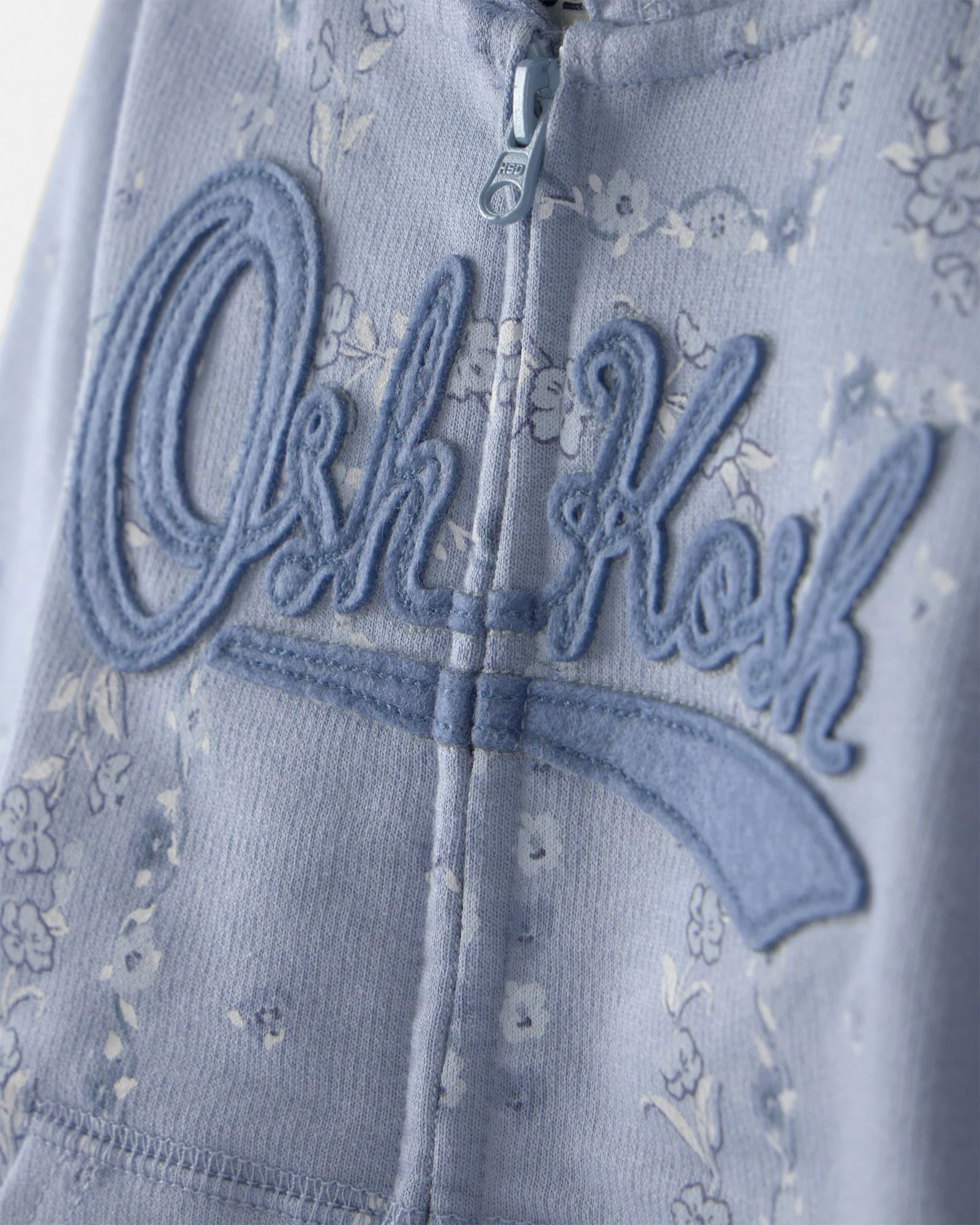 OshKosh Худи с капюшоном и цветочным принтом Logo Blue foto