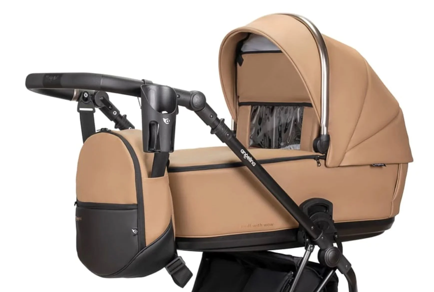 Carucior 2 in 1 Angelina Enigma Premium Eco Roz foto