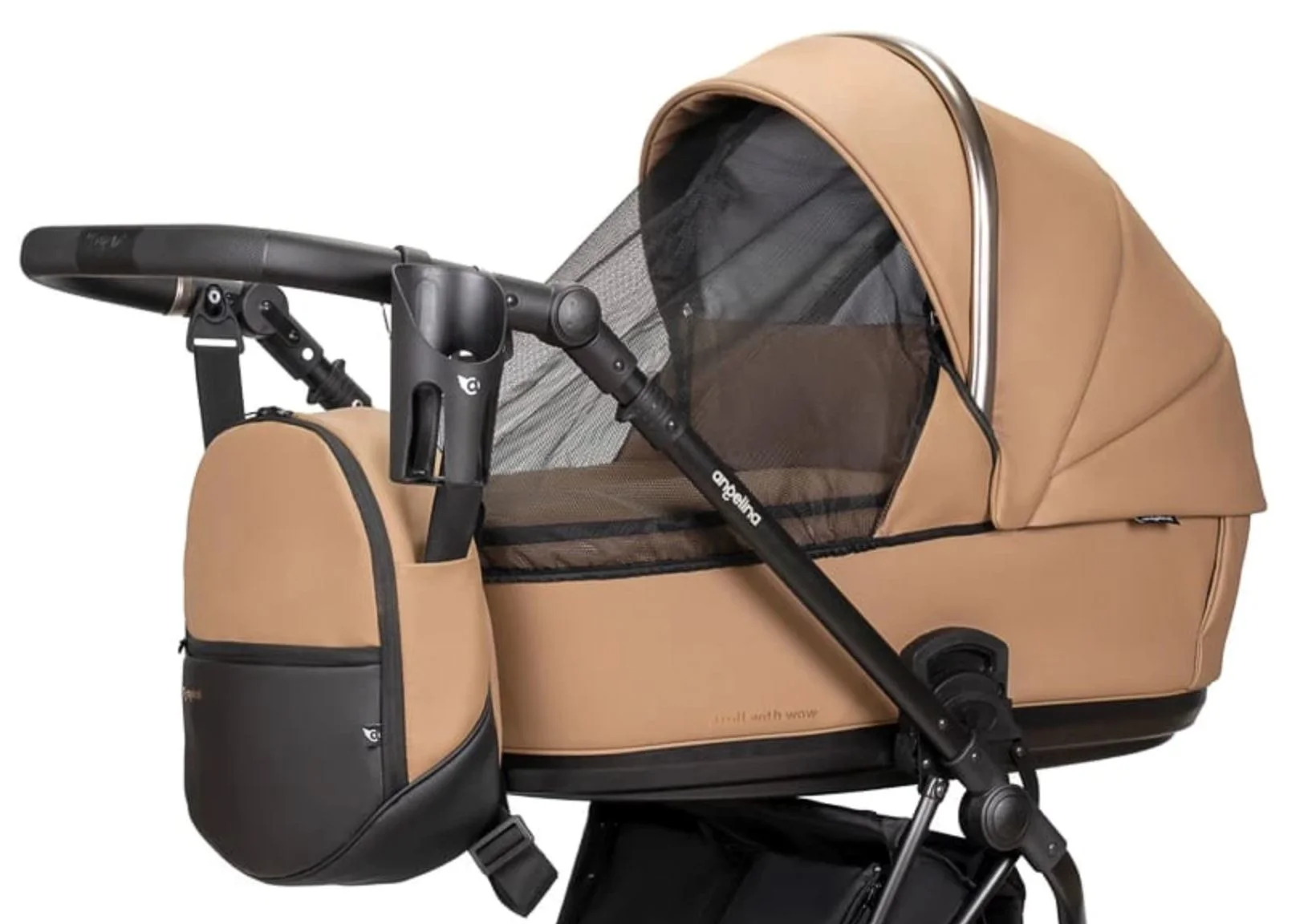 Carucior 2 in 1 Angelina Enigma Premium Eco Roz foto