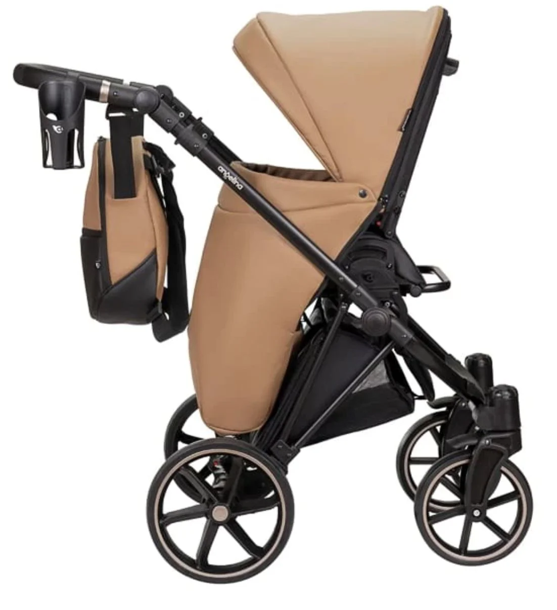 Carucior 2 in 1 Angelina Enigma Premium Eco Roz foto