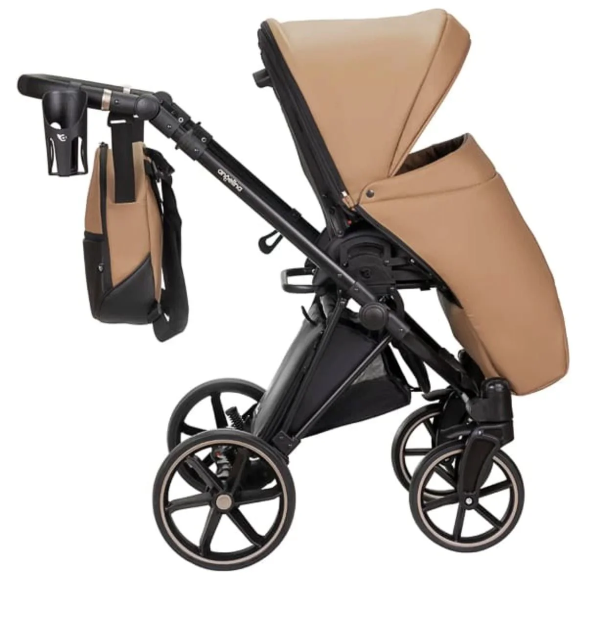 Carucior 2 in 1 Angelina Enigma Premium Eco Roz foto