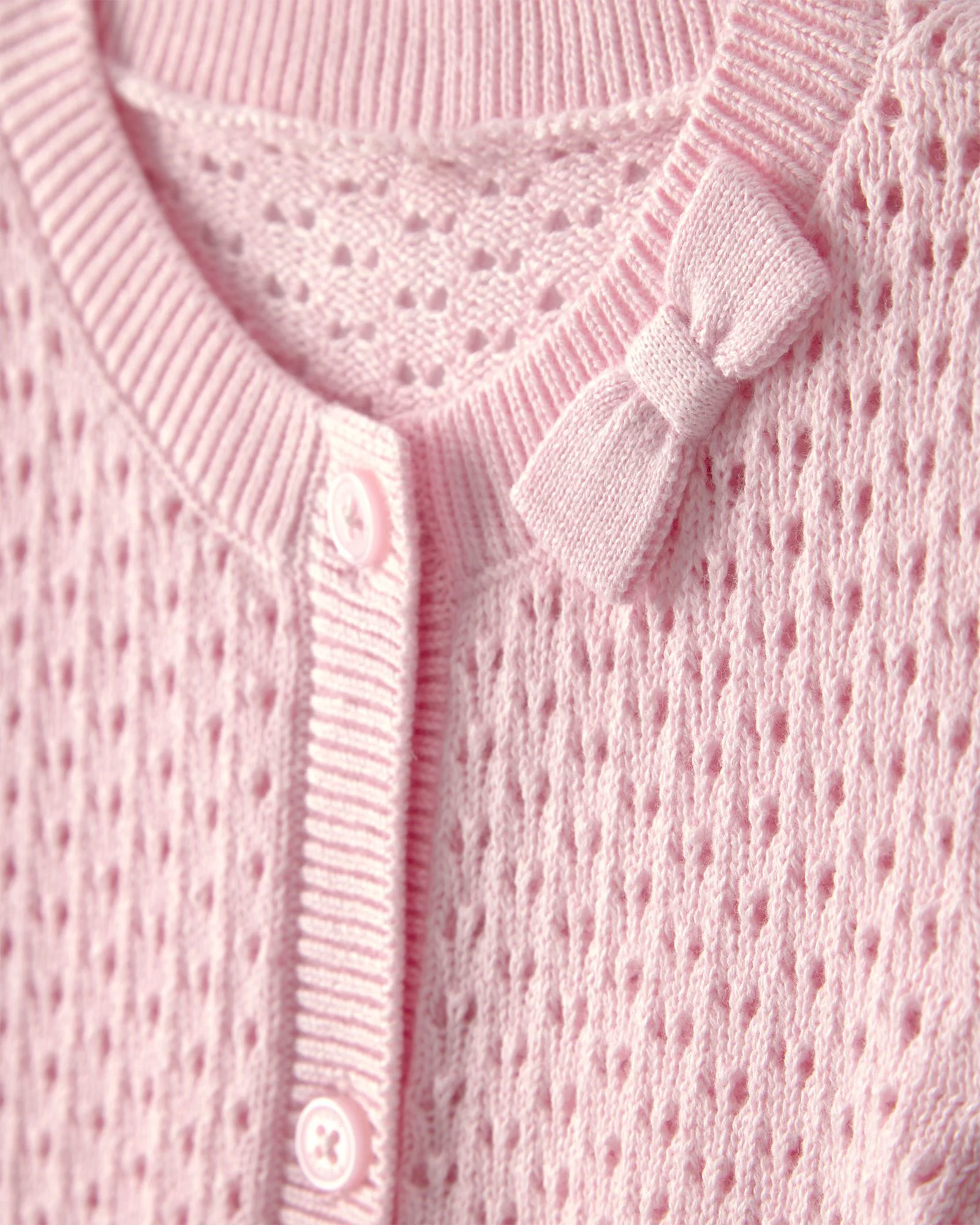 OshKosh Cardigan tricotat Pointelle Pink foto