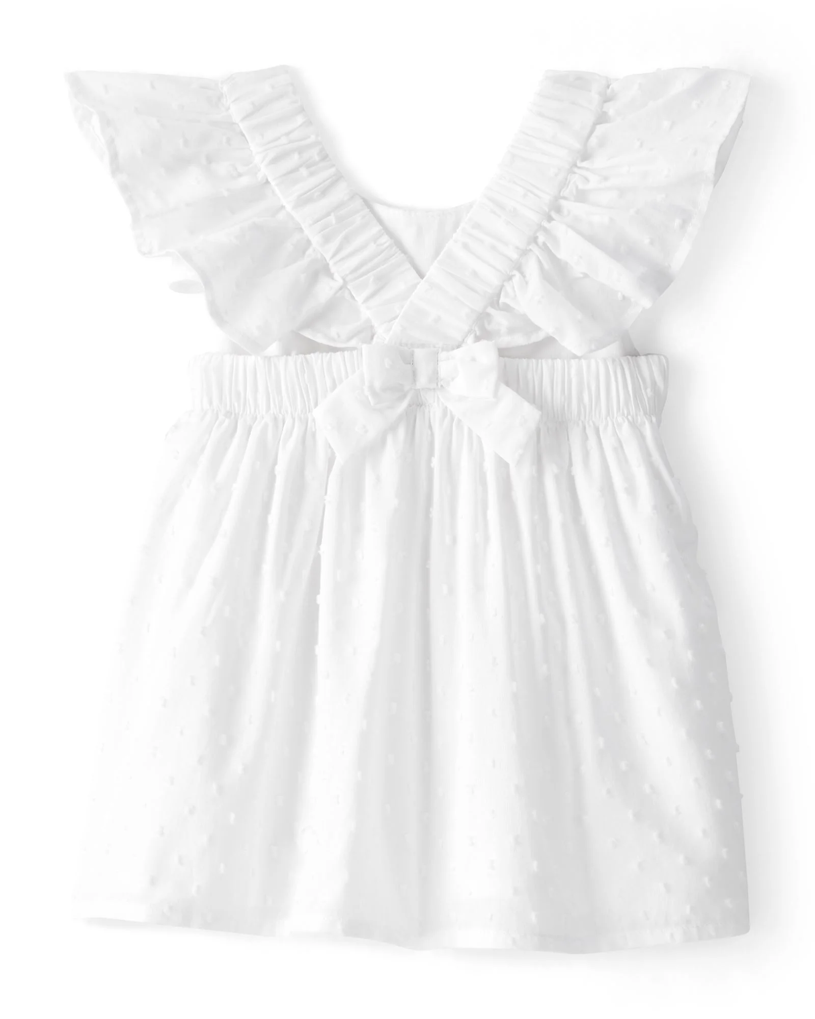 OshKosh Rochita scurta punctata Ruffle White foto