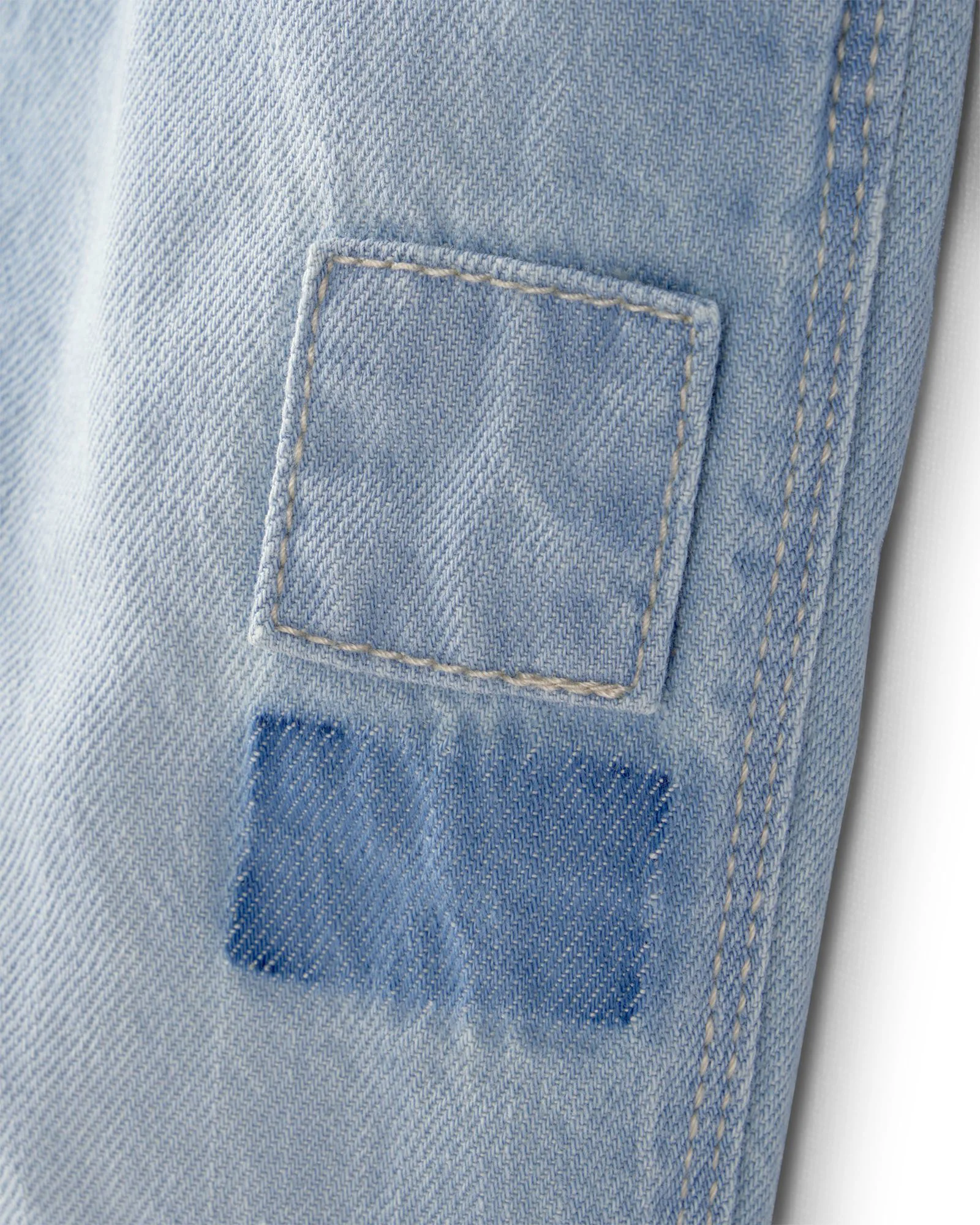 OshKosh Длинный джинсовый комбинезон Patchwork Light Wash foto