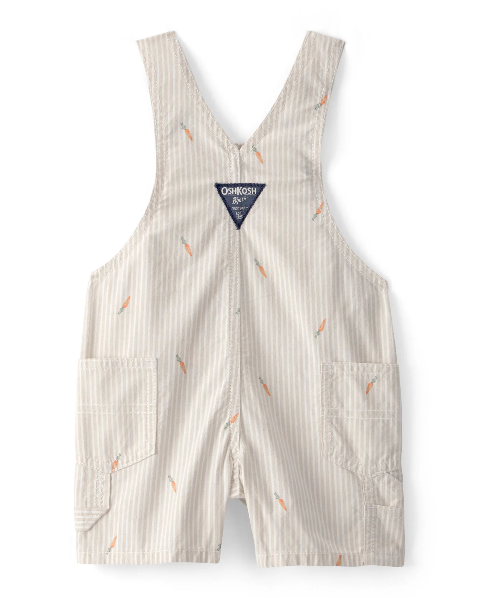 OshKosh Salopeta scurta Easter Carrot Cream foto