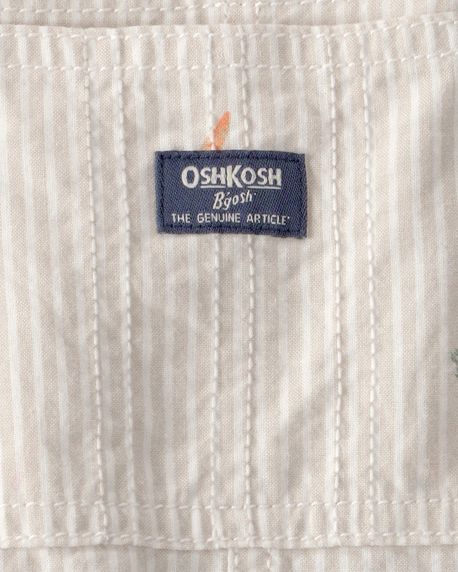 OshKosh Salopeta scurta Easter Carrot Cream foto