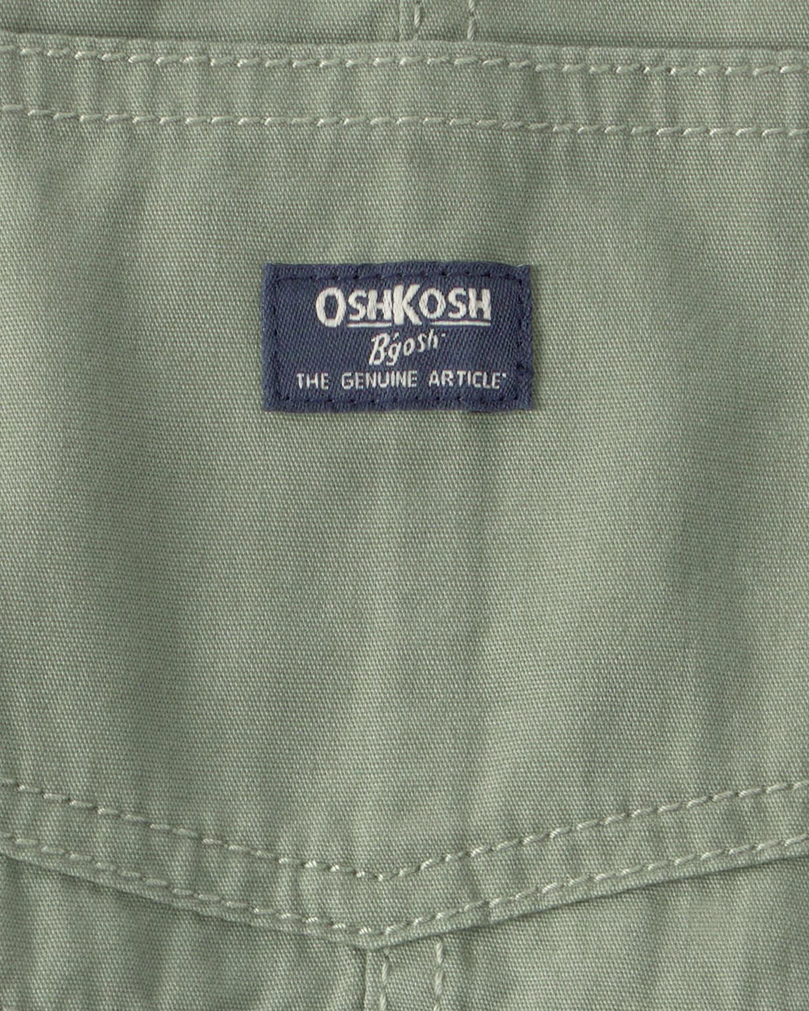 OshKosh Salopeta scurta Canvas Olive foto