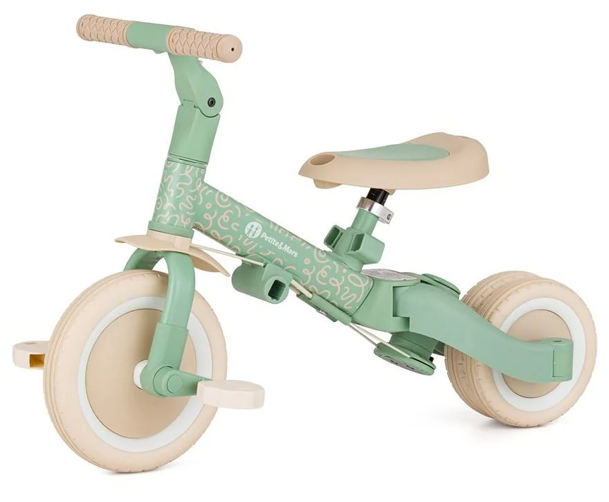 Трехколесный велосипед 5 в 1 Petite&Mars Turbo Limited Edition Green Twist foto