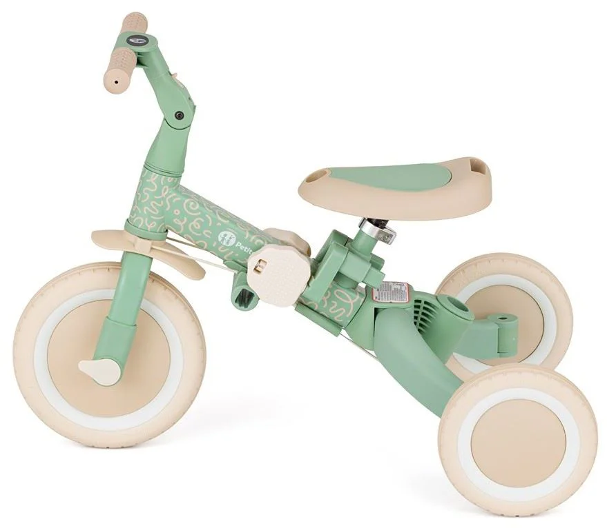 Трехколесный велосипед 5 в 1 Petite&Mars Turbo Limited Edition Green Twist foto