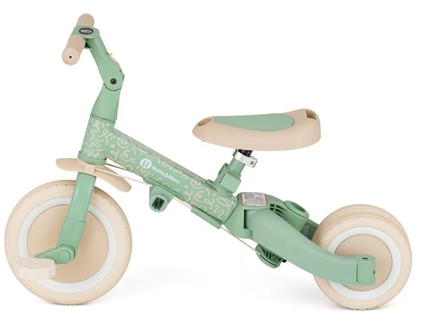 Трехколесный велосипед 5 в 1 Petite&Mars Turbo Limited Edition Green Twist foto