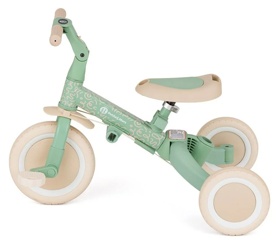Трехколесный велосипед 5 в 1 Petite&Mars Turbo Limited Edition Green Twist foto