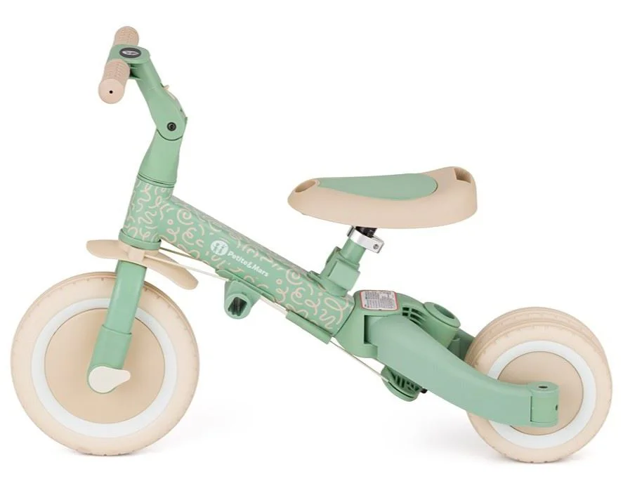 Трехколесный велосипед 5 в 1 Petite&Mars Turbo Limited Edition Green Twist foto