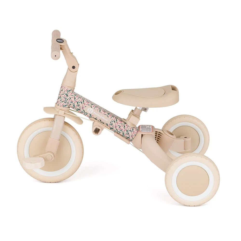 Трехколесный велосипед 5 в 1 Petite&Mars Turbo Limited Edition Pink Meadow foto