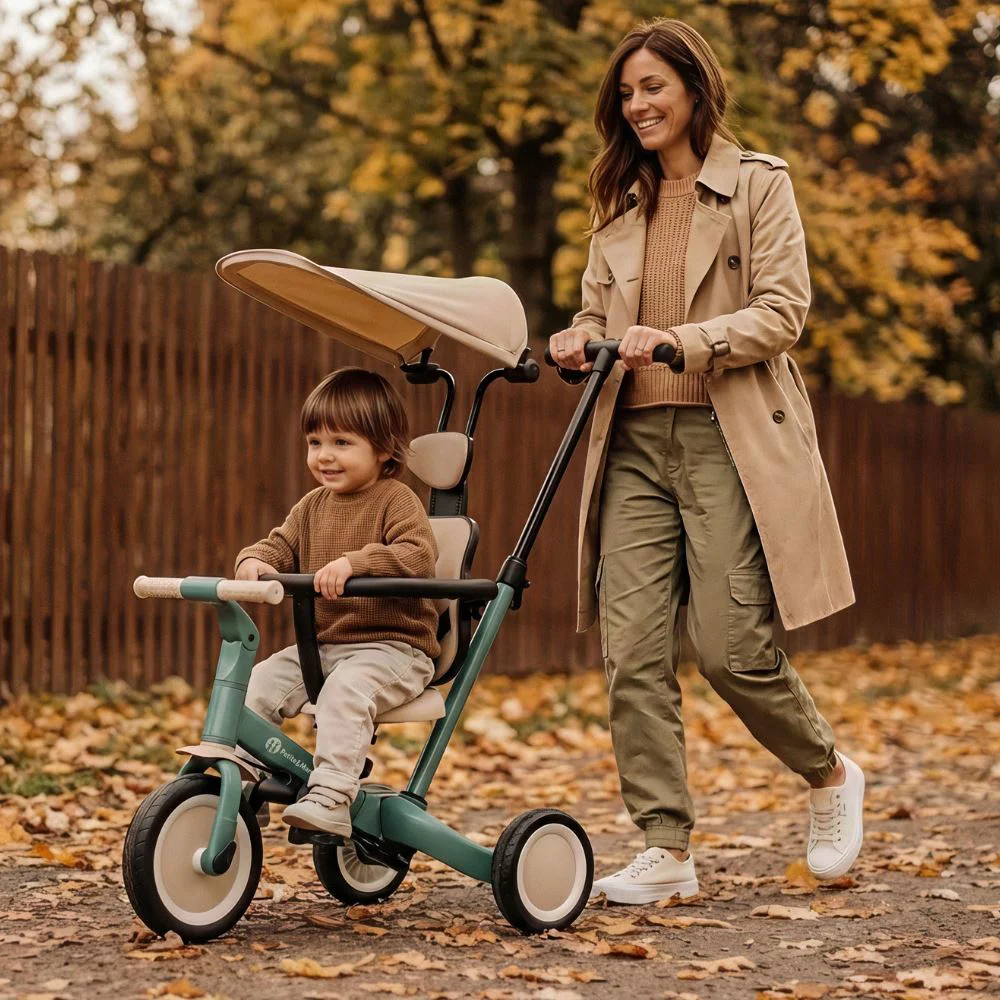 Трехколесный велосипед 5 в 1 Petite&Mars Turbo Plus Ocean Blue foto