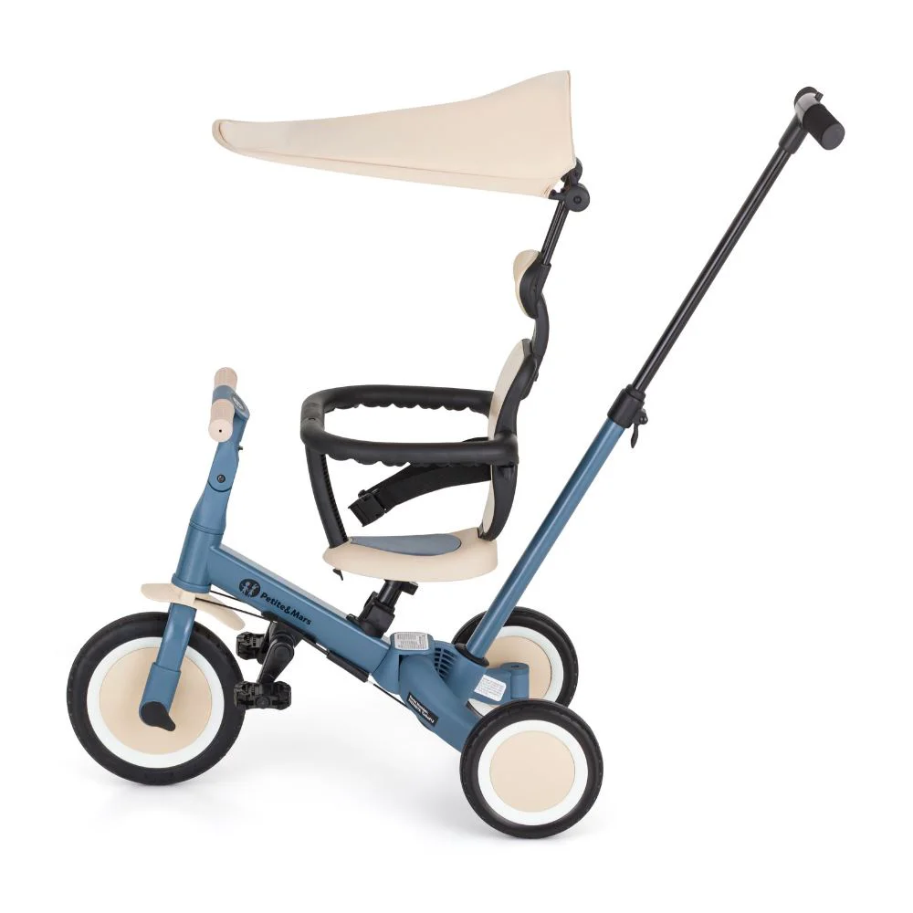 Трехколесный велосипед 5 в 1 Petite&Mars Turbo Plus Ocean Blue foto