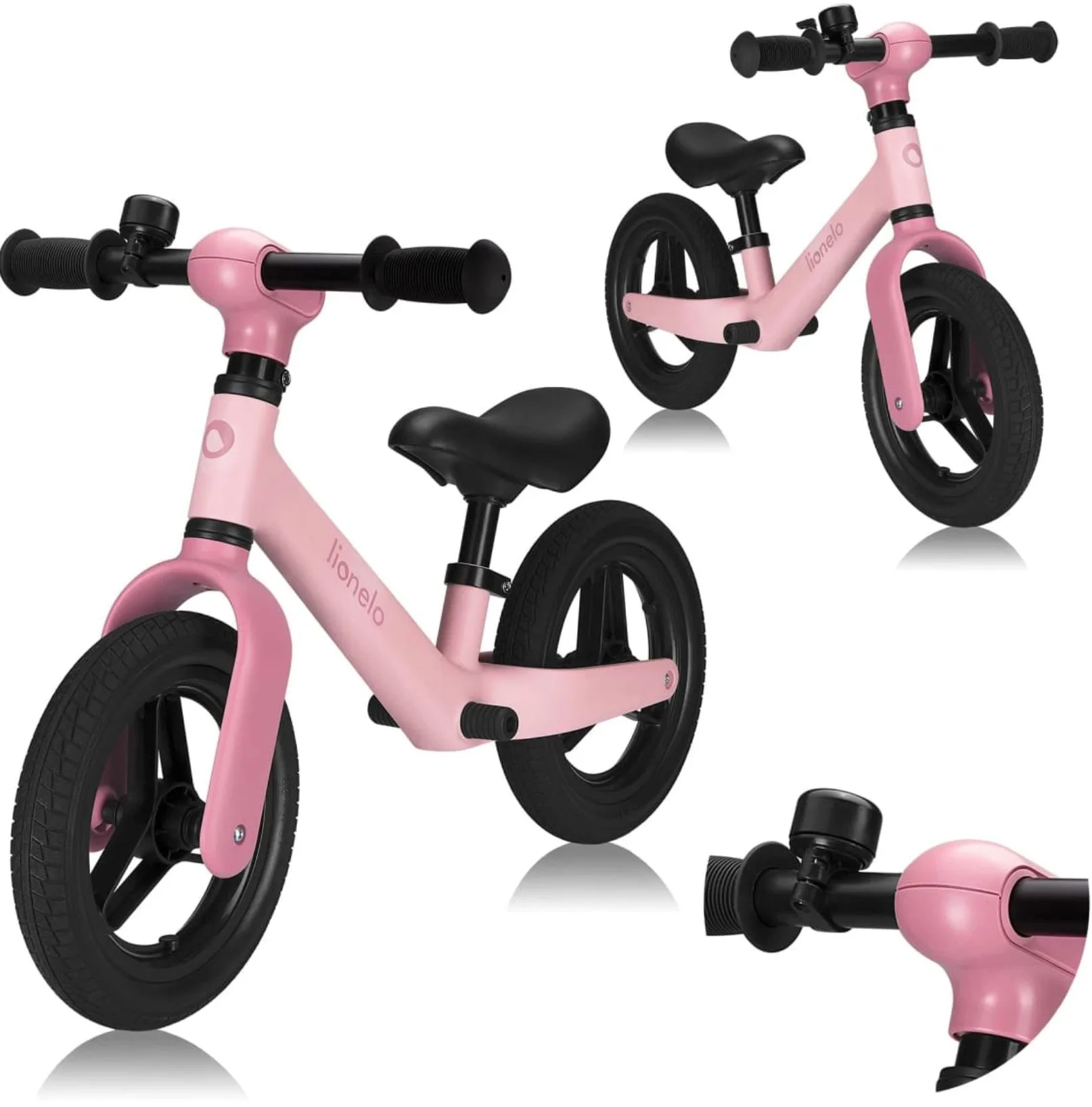 Bicicleta fara pedale Lionelo Toni Roz foto