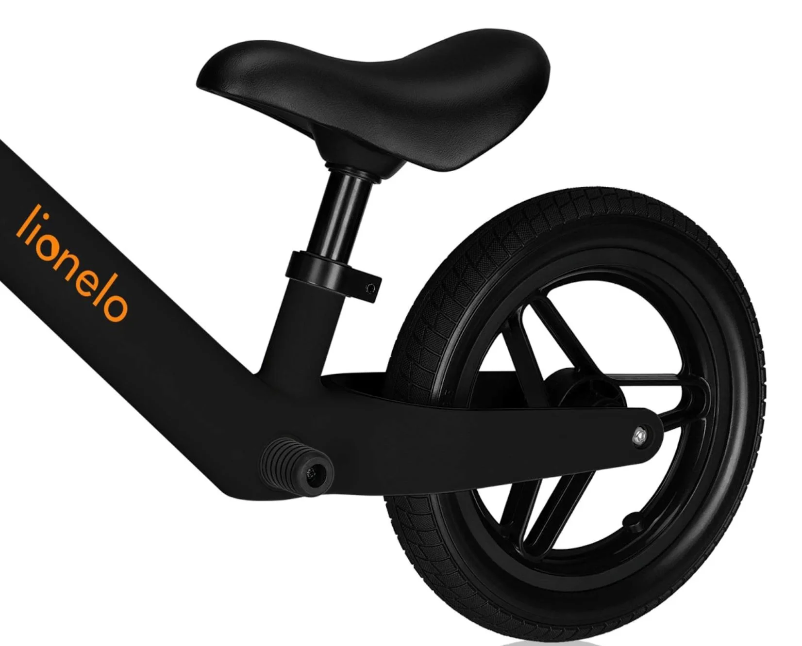 Bicicleta fara pedale Lionelo Toni Negru-portocaliu foto