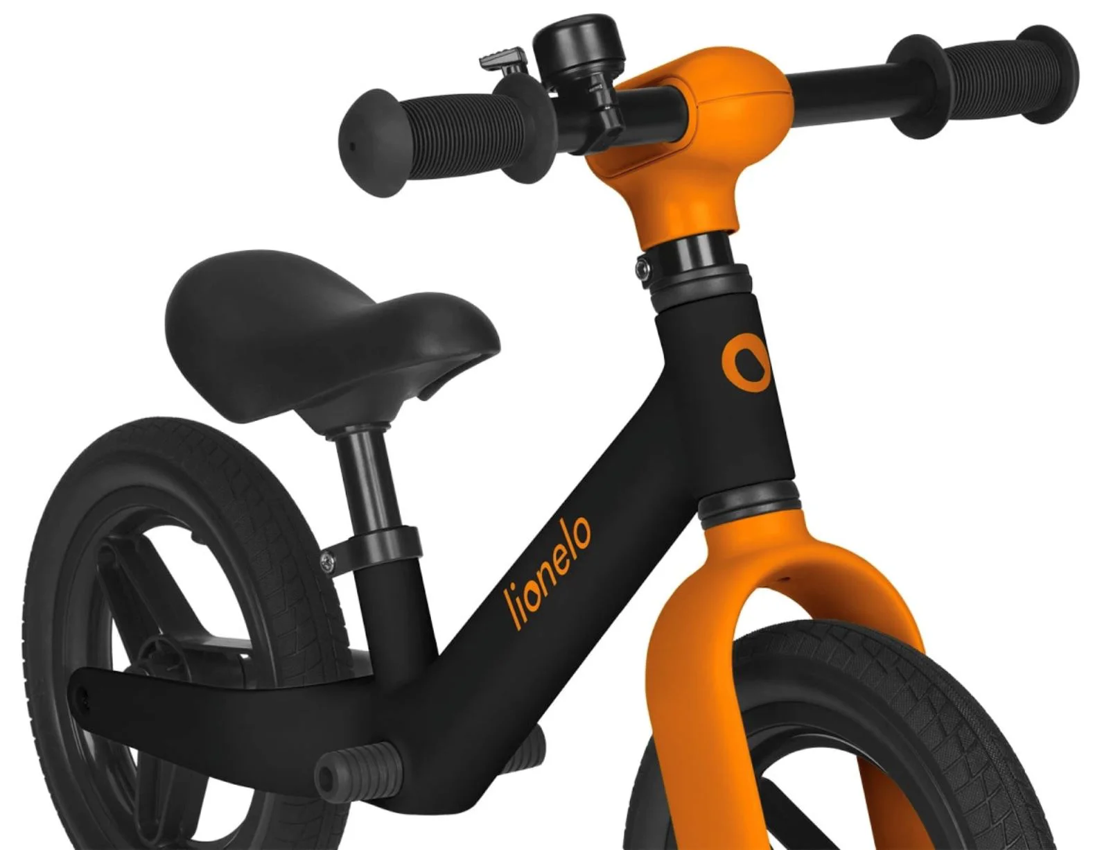 Bicicleta fara pedale Lionelo Toni Negru-portocaliu foto