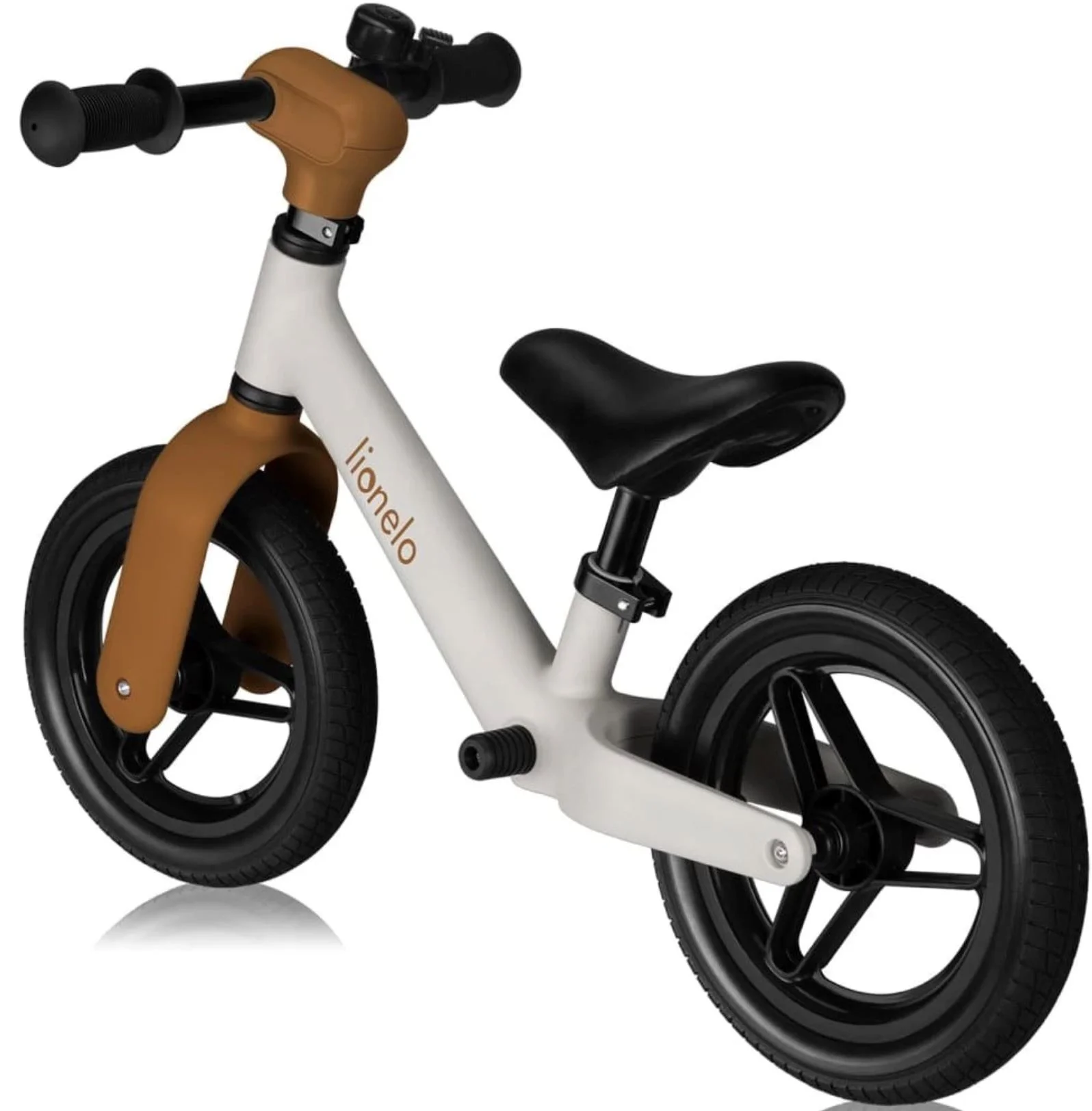 Bicicleta fara pedale Lionelo Toni Sand Bej foto