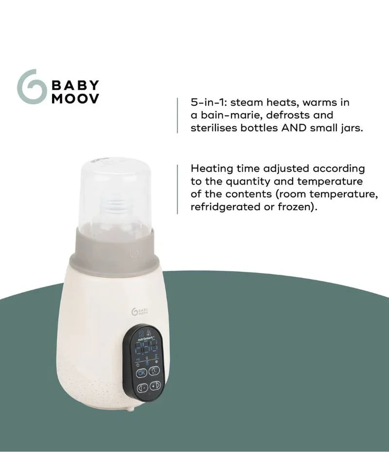 Incalzitor pentru biberoane (recipiente) Babymoov Nutri Smart+ Mineral Beige foto