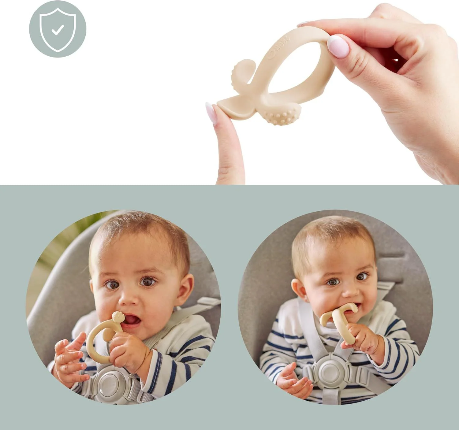 Силиконовая ложка-прорезыватель Babymoov (4+ мес.) foto