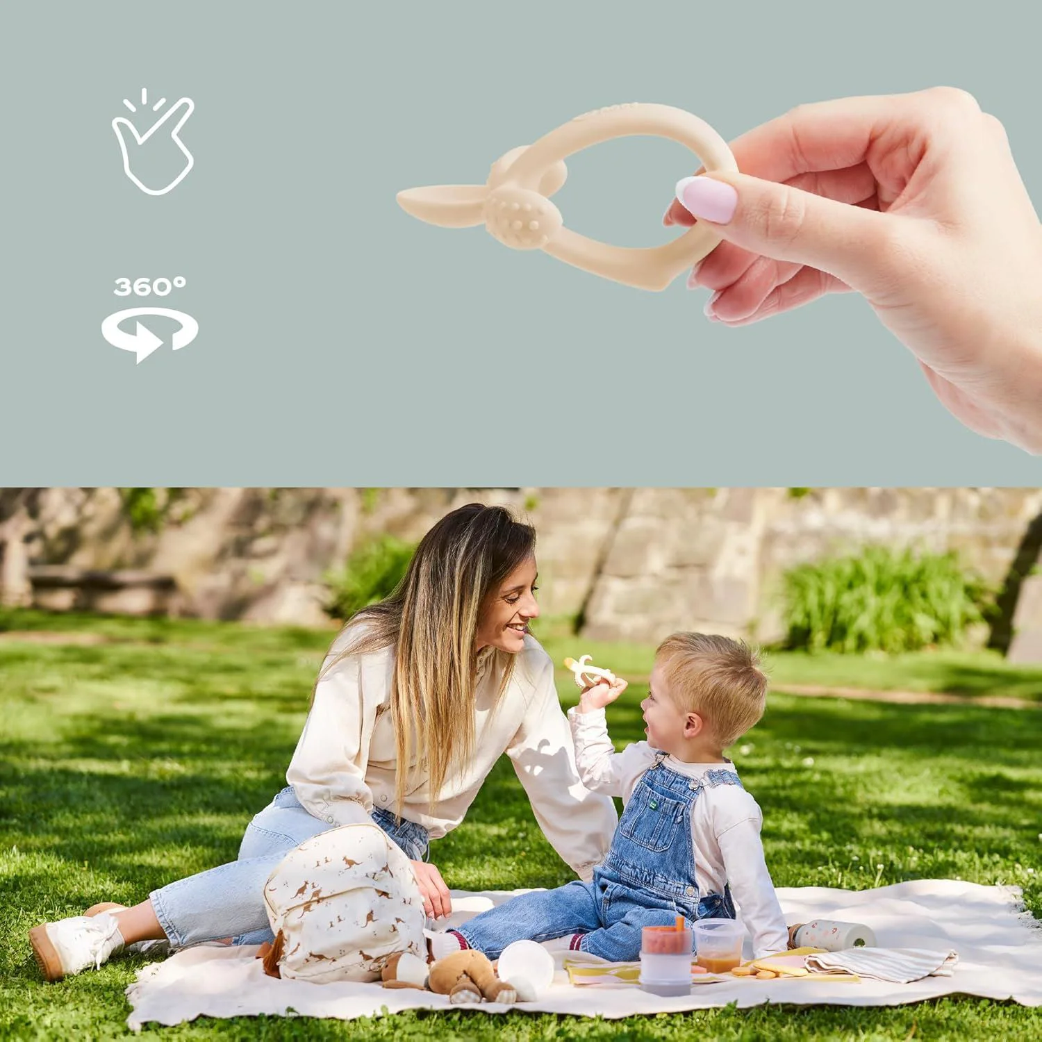 Силиконовая ложка-прорезыватель Babymoov (4+ мес.) foto