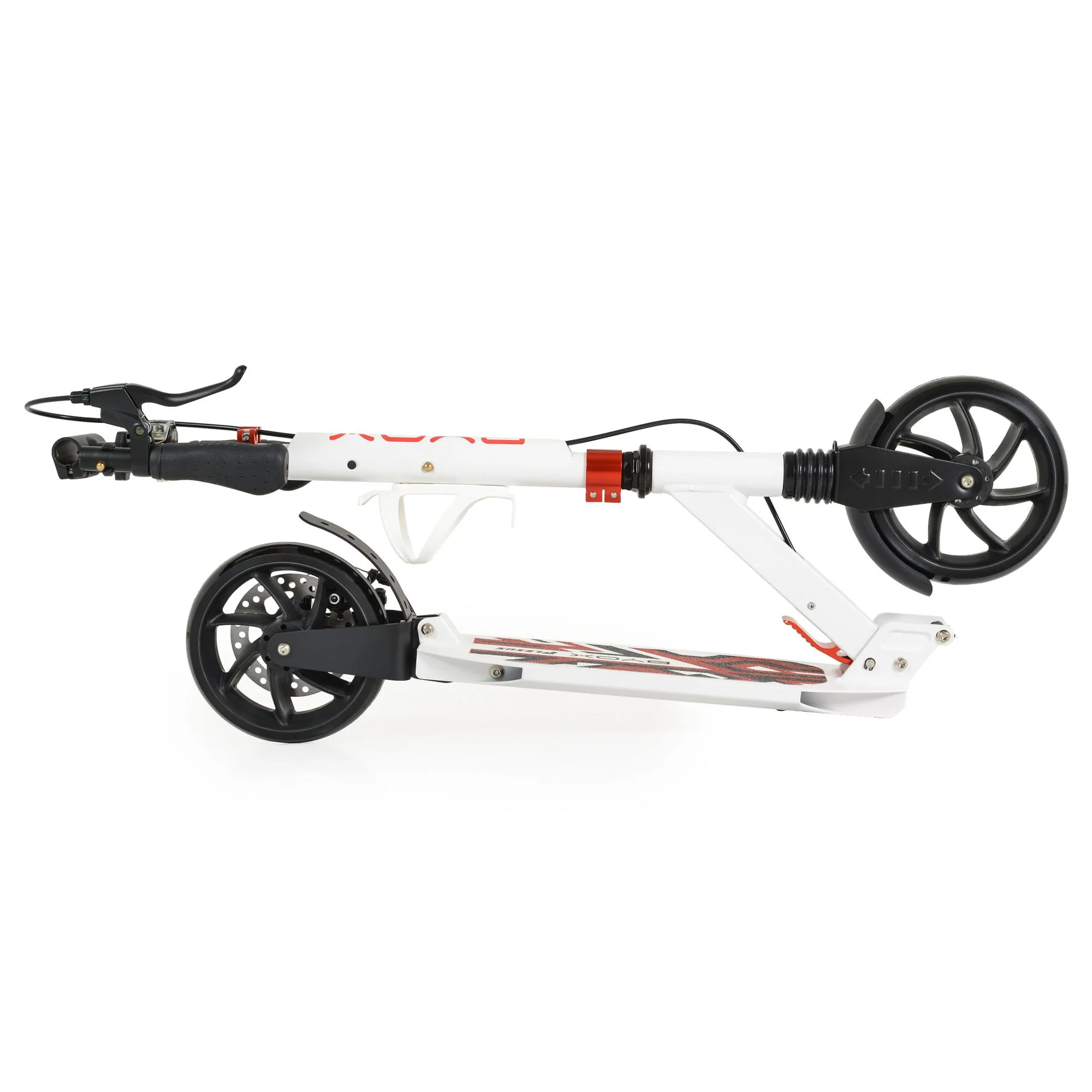 Самокат складной Moni Limited White с тормозной системой foto