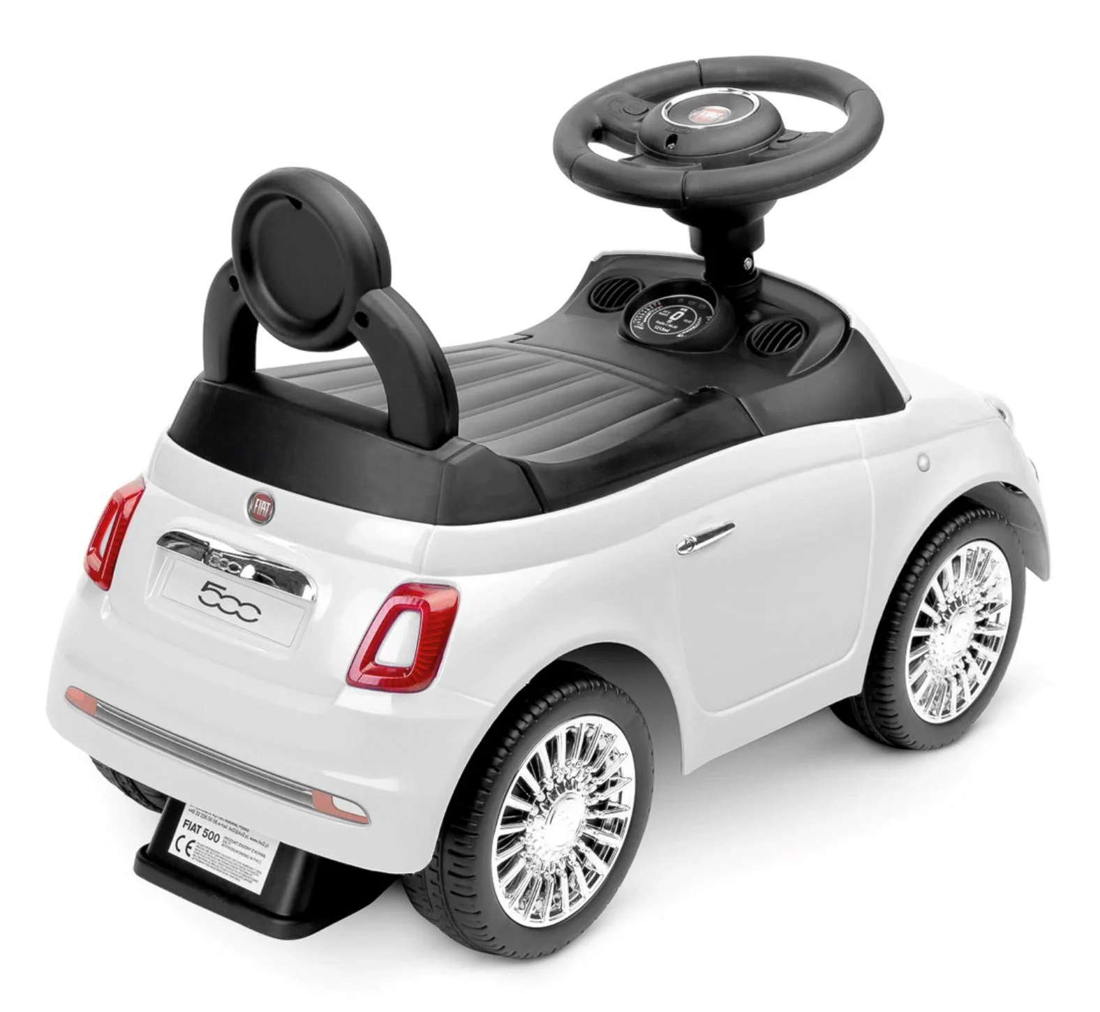 Tolocar pentru copii Caretero Fiat 500 Alb foto