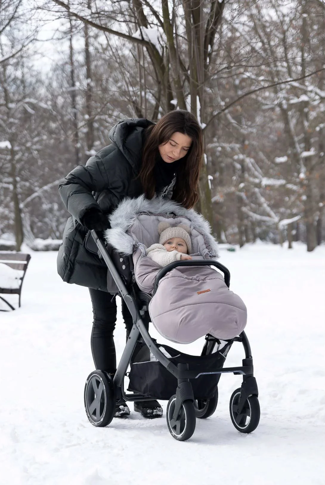 Зимний чехол для коляски Caretero Orso Серый foto