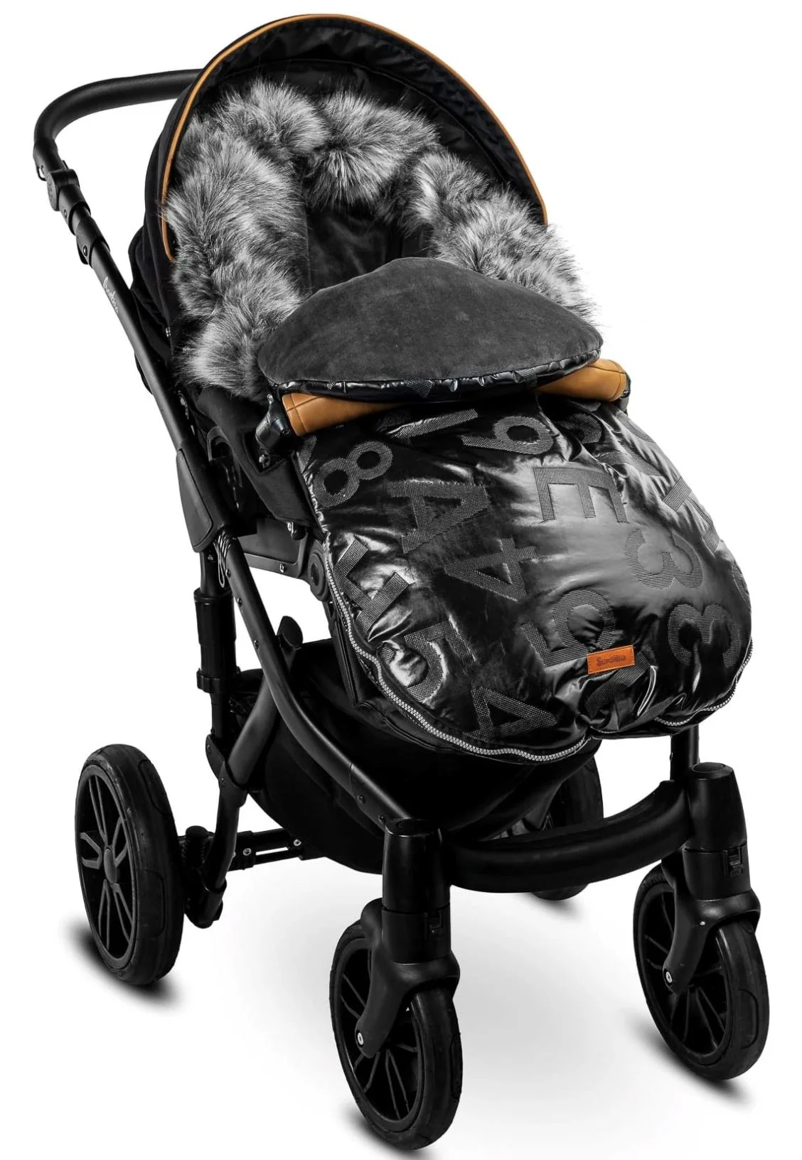 Зимний чехол для коляски Caretero Aspen Чёрный foto