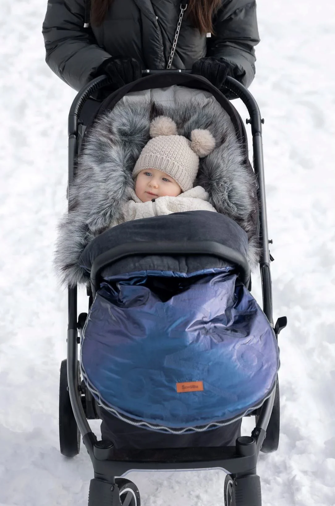 Зимний чехол для коляски Caretero Aspen Чёрный foto