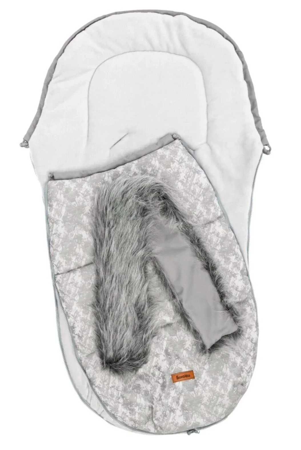Зимний чехол для коляски Caretero Sensillo Light Серый foto
