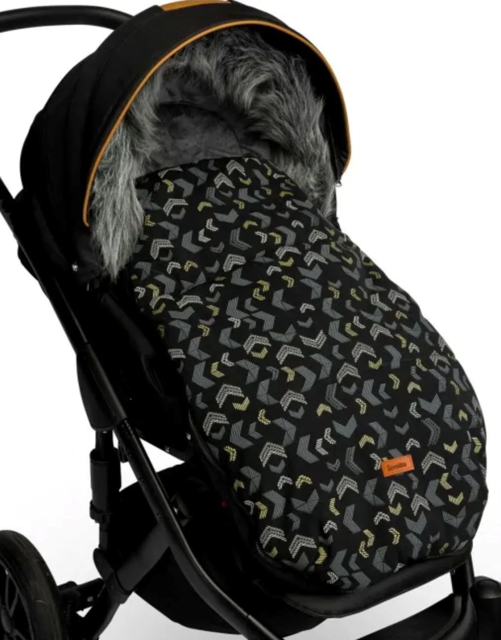 Зимний чехол для коляски Caretero Patterns Черный foto