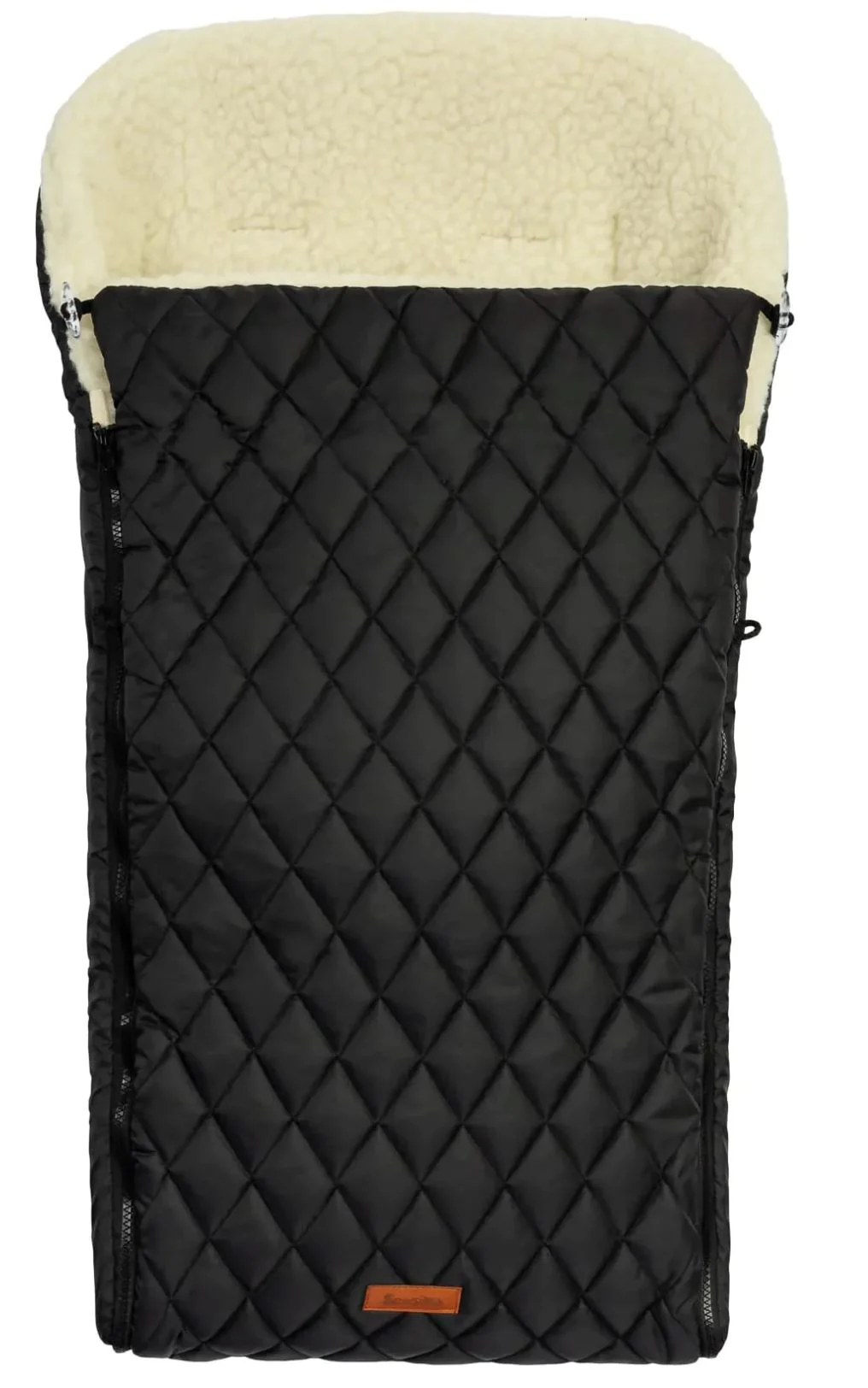 Зимний чехол для коляски Caretero Quilted Wool Черный foto