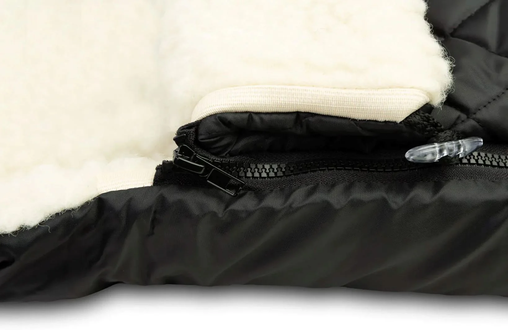 Зимний чехол для коляски Caretero Quilted Wool Черный foto