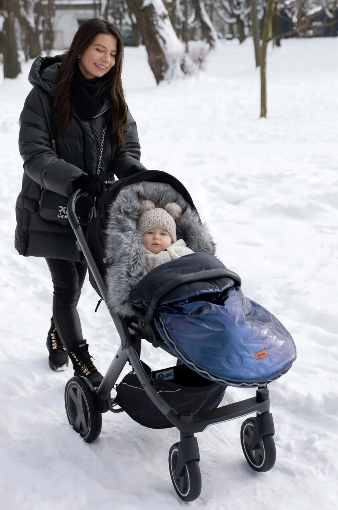 Зимний чехол для коляски Caretero Aspen Темно-зеленый foto
