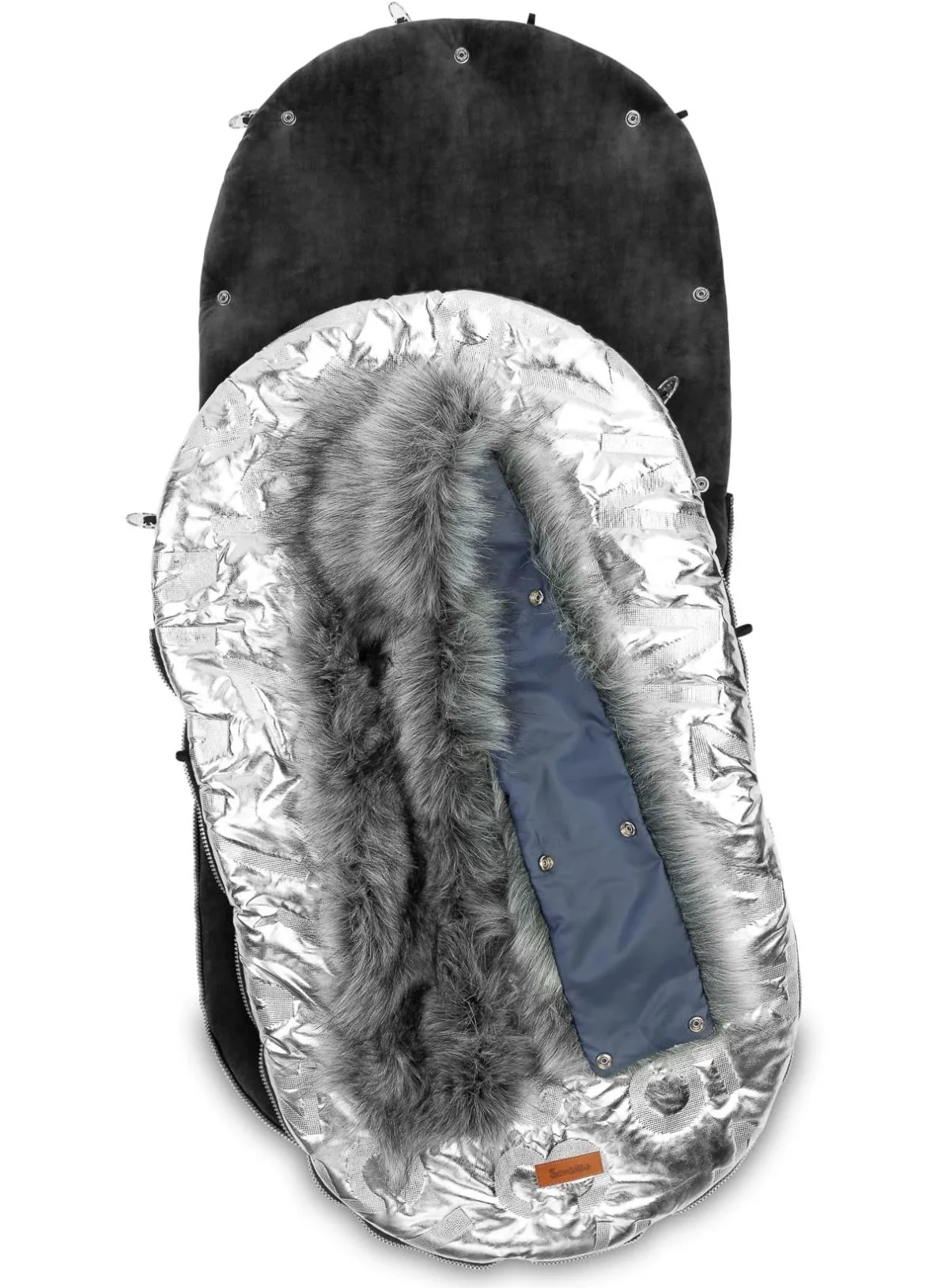Зимний чехол для коляски Caretero Aspen Silver foto