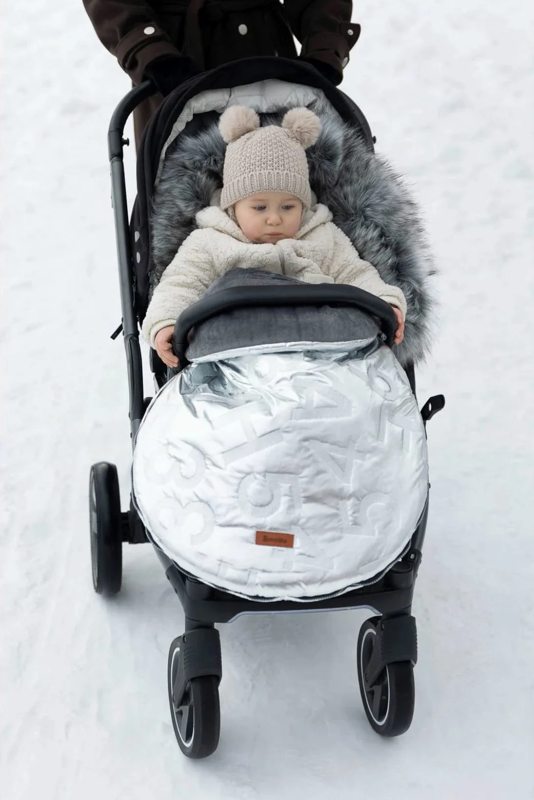 Зимний чехол для коляски Caretero Aspen Silver foto