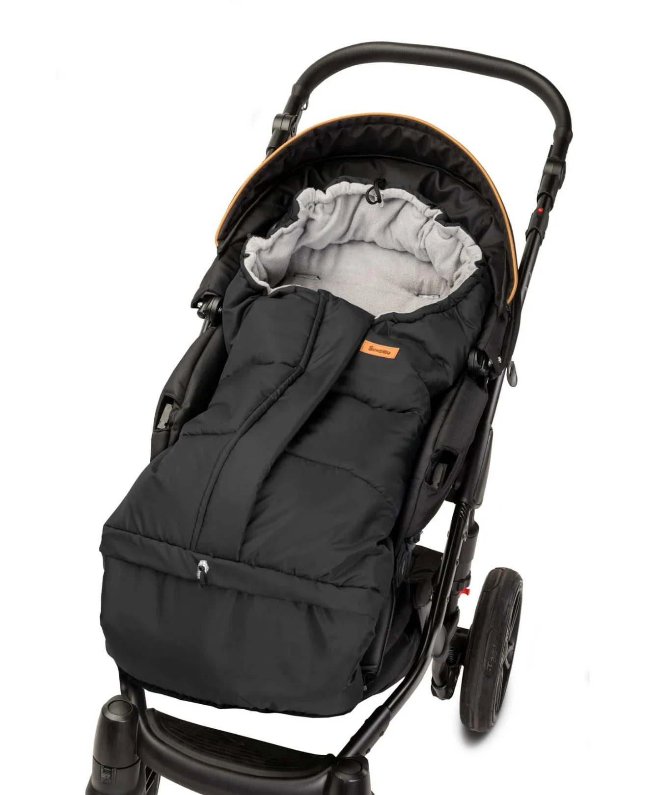 Зимний чехол для коляски Caretero Combi Polar Black Grey foto