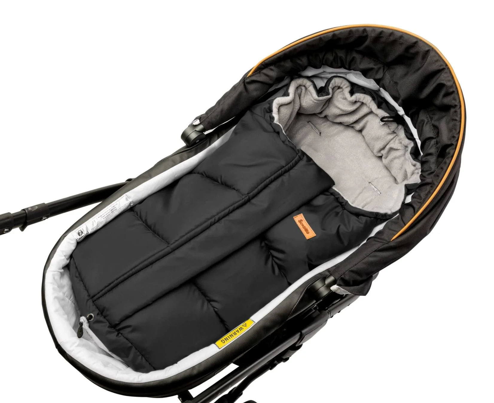 Зимний чехол для коляски Caretero Combi Polar Black Grey foto