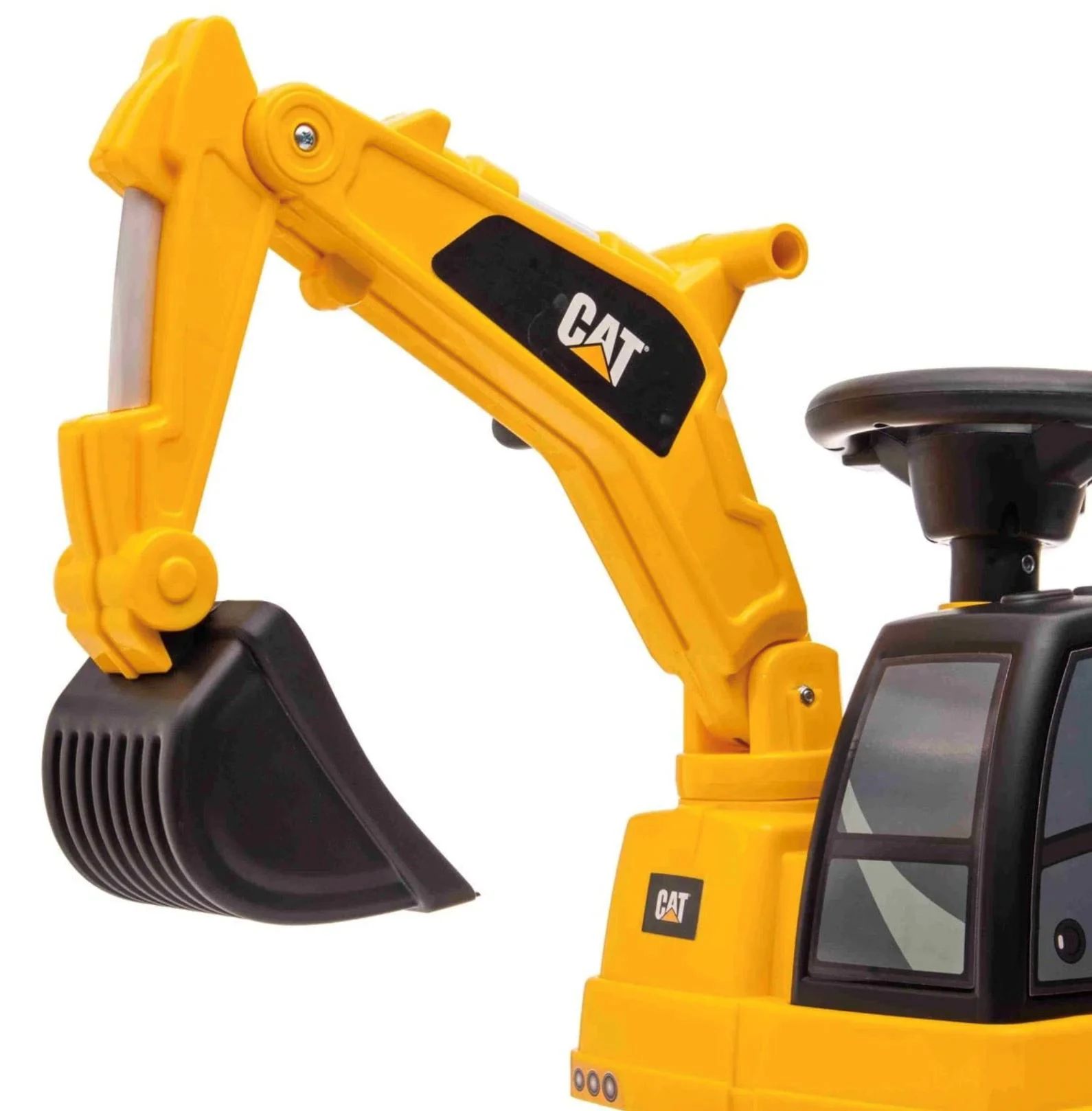 Tolocar pentru copii Baby Mix Excavator cu lopata Galben foto