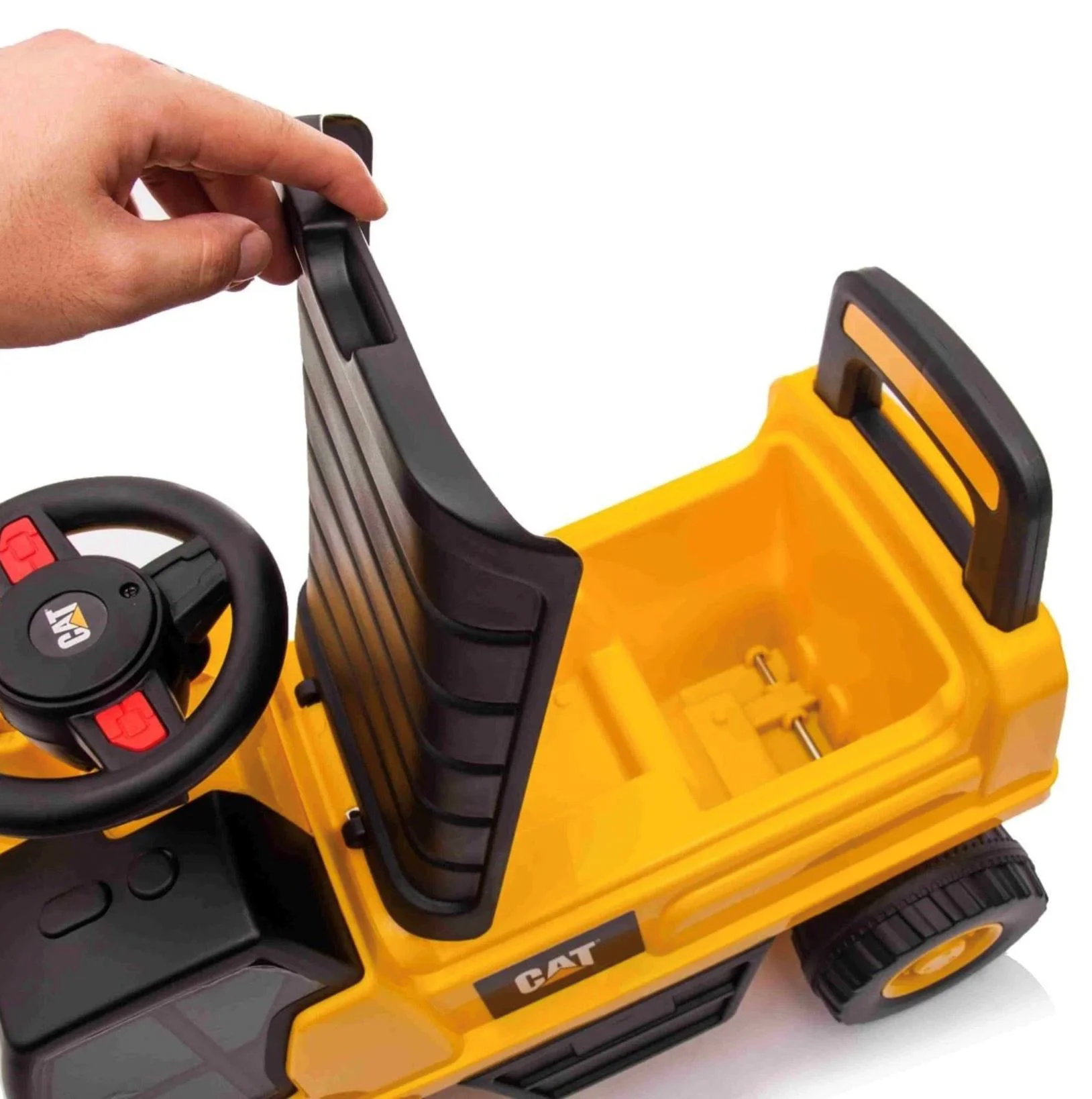 Tolocar pentru copii Baby Mix Excavator cu lopata Galben foto