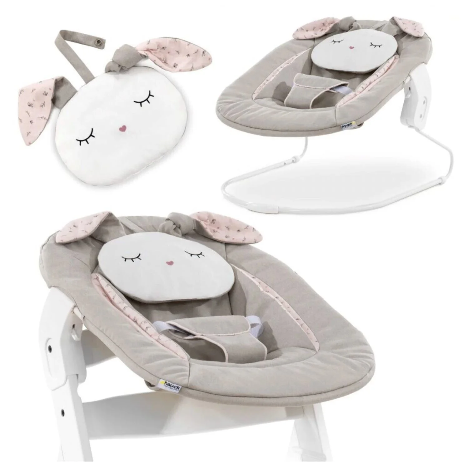 Balansoar 2 in 1 Hauck Alpha Bouncer Powder Bunny foto