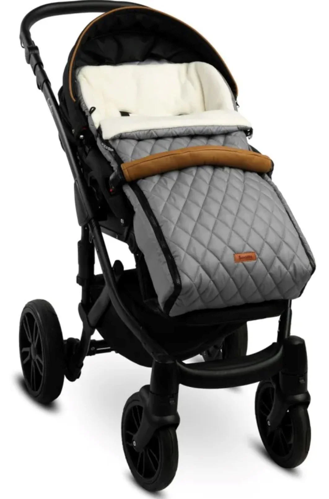 Husa de iarna pentru carucior Caretero Quilted Polar Romper Gri foto