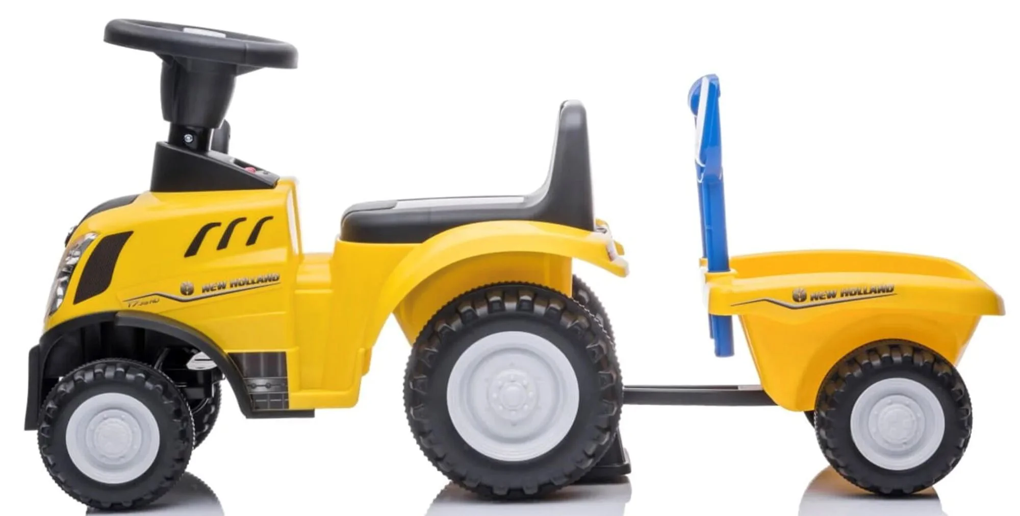 Tractor pentru copii Baby Mix Cu remorca Galben foto