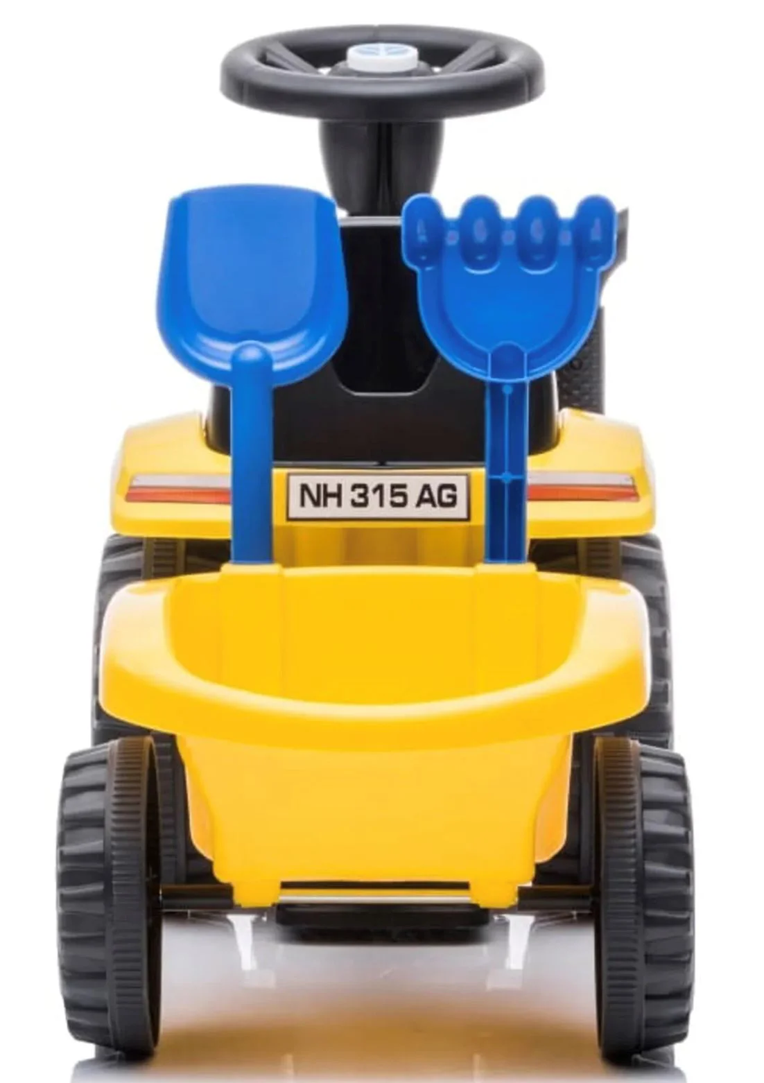 Tractor pentru copii Baby Mix Cu remorca Galben foto
