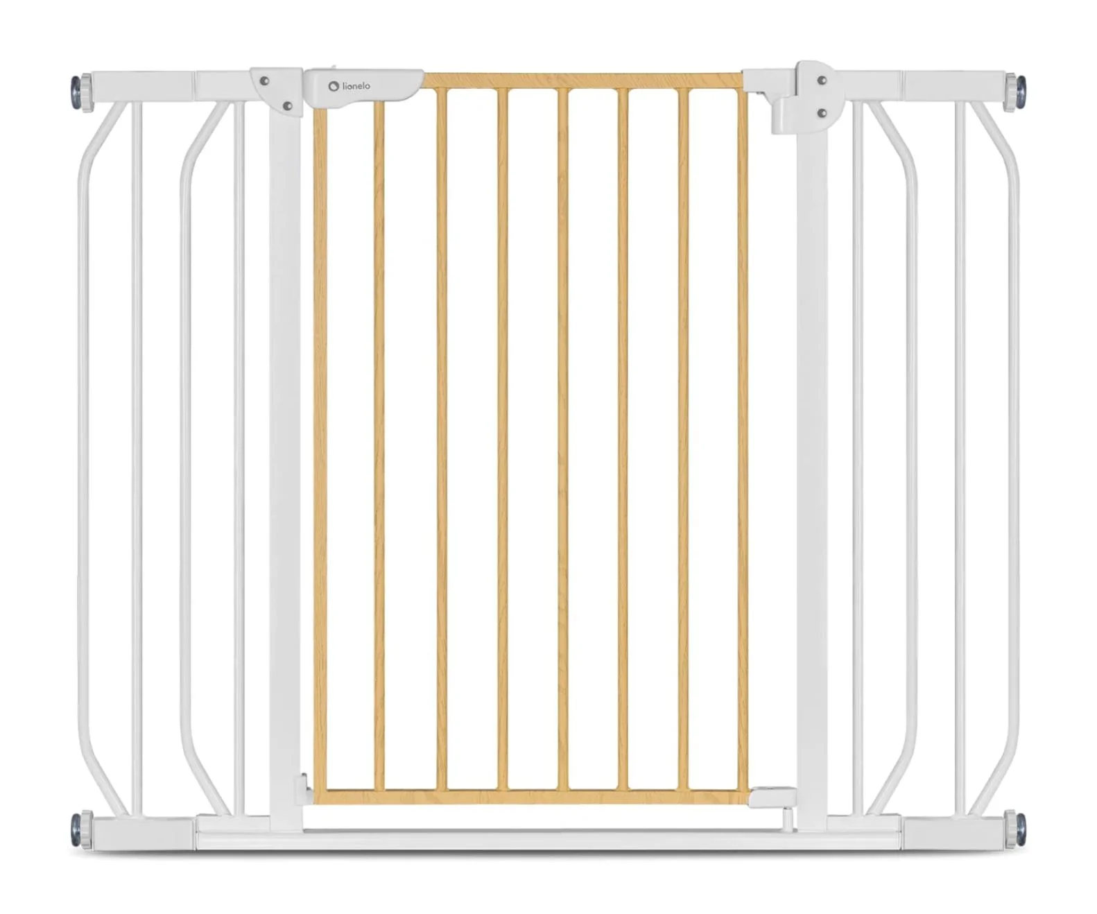 Детские ворота Lionelo Truus Slim White Natural, 75-105 см foto