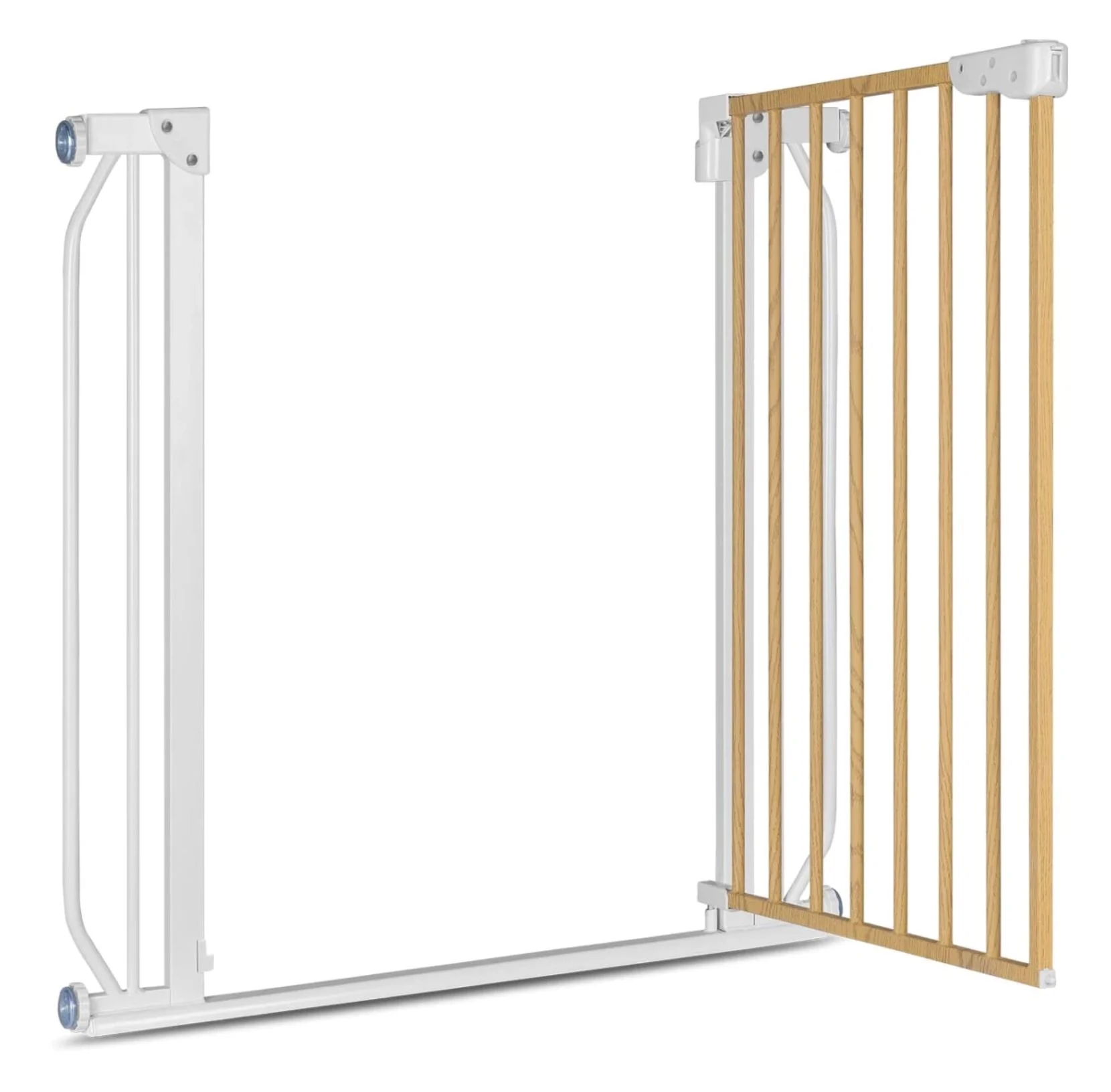 Детские ворота Lionelo Truus Slim White Natural, 75-105 см foto