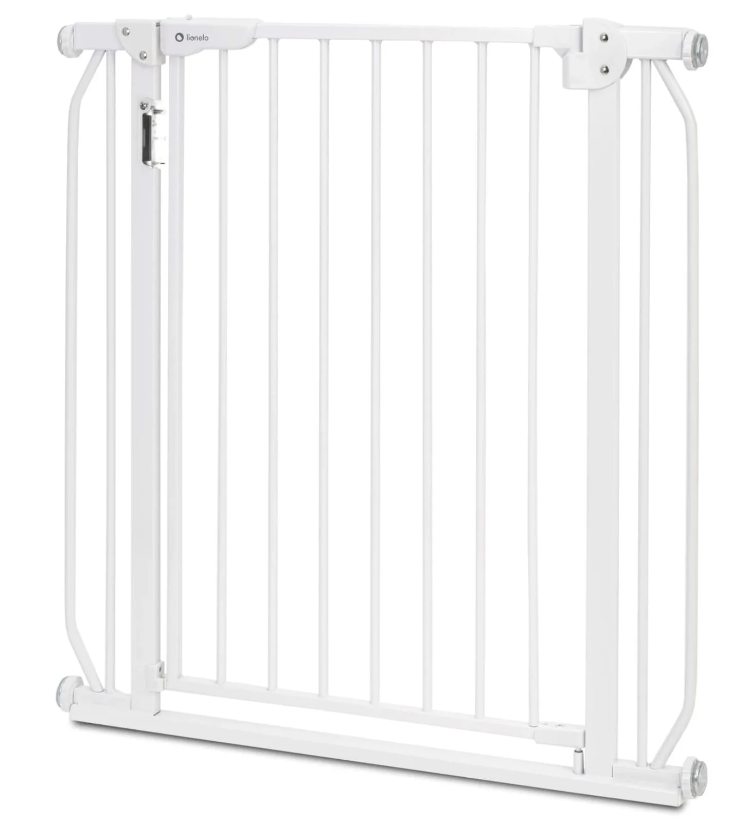 Poarta de siguranta Lionelo Truus Slim LED Alb, 75-105 cm foto
