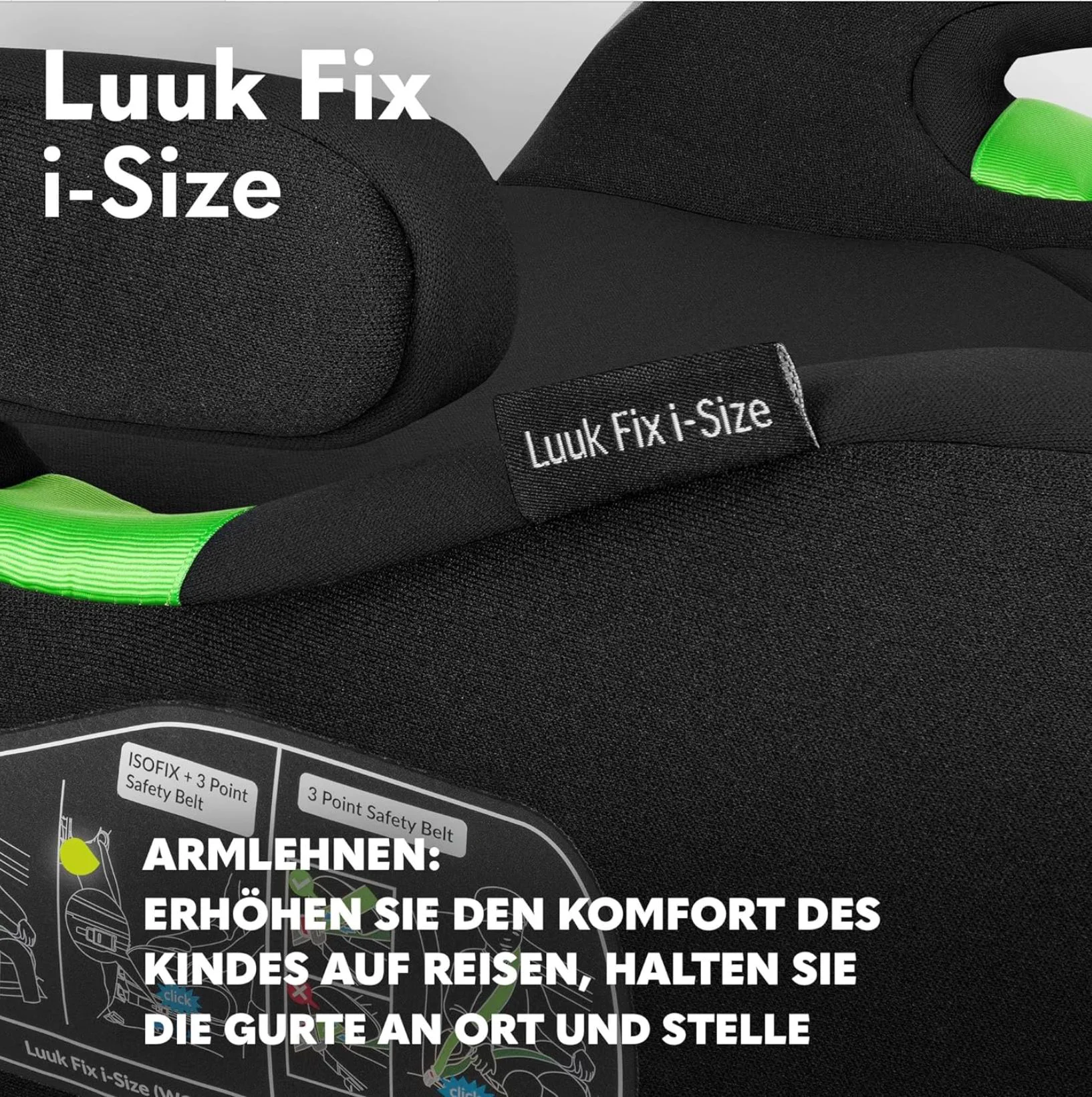 Inaltator auto Lionelo Luuk Fix I-size Negru foto